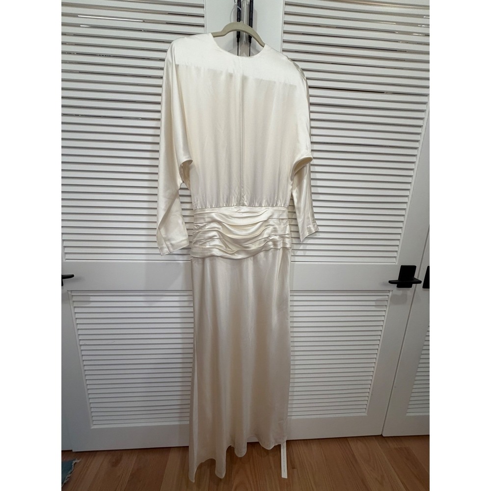 Reformation Esmee Silk Dress Ivory Brand New With Tags - Picture 10 of 12